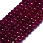 Songxi 5x8mm Natural Rose Chalcedony Stone Rondelle Beads, Gemstone - Image 3