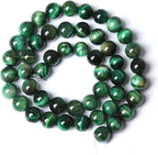 Natural Green Tiger Eye Stone Beads Round Loose Beads Energy Gemstone Healing - Image 5