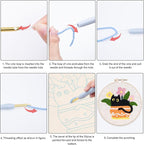 Louise Maelys Cat Plant Pattern Embroidery Kit - Image 3
