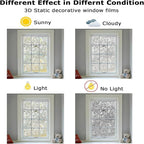 LEMON CLOUD Window Film, Decorative Window Privacy Film, 3D Stained Glass - Image 5