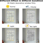 LEMON CLOUD Window Film, Decorative Window Privacy Film, 3D Stained Glass - Image 5