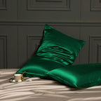 Green Silk Pillow Cases Made in USA, Oeko-TEX Certified 22 Momme Mulberry Silk - Image 5