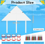 Honoson 20 Pieces DIY Blank Kite - Image 2