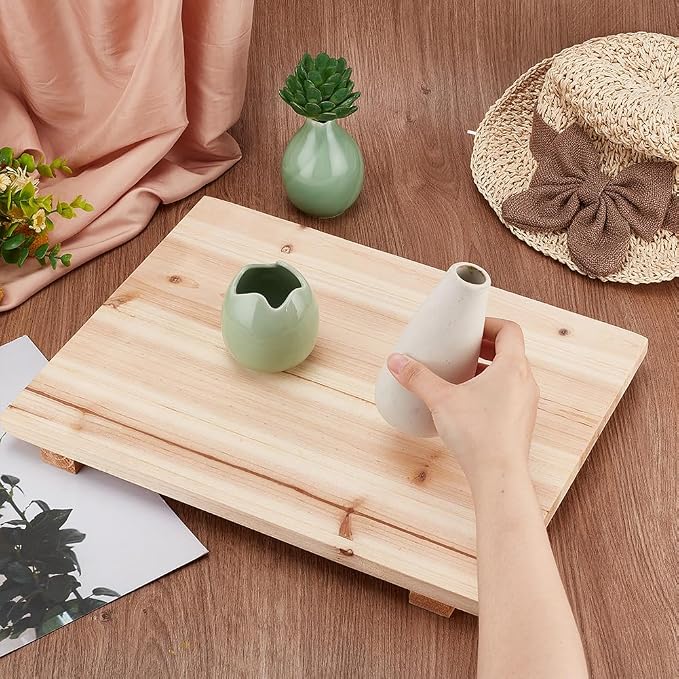 BENECREAT 11.8x15.75 Inch Clay Board Wooden Mat Mud Board, Clay Drying Board - Image 3