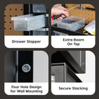 IRIS USA 10-Drawer Organizer, Made in USA, Teacher Toolbox, Plastic Storage - Image 5