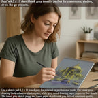 Fuxi Toned Gray Sketchbook 8.5x11, 60 Sheets Spiral Bound, Artist Sketch Pads - Image 7