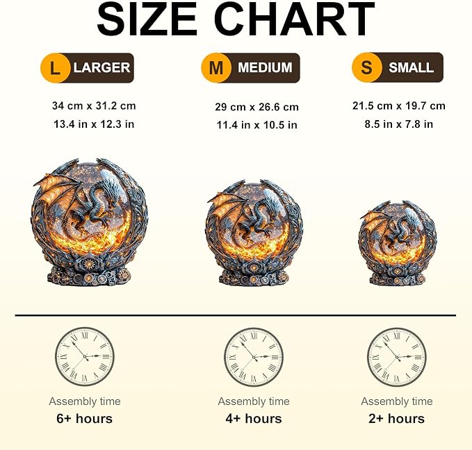 Magic Ball Fire Dragon Puzzles Adults Gifts Wooden 245 Pieces 13.4 * 12.3in - Image 4