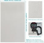 White Faux Leather Fabric 20"×55" Lychee Grain Upholstery Vinyl - Image 4