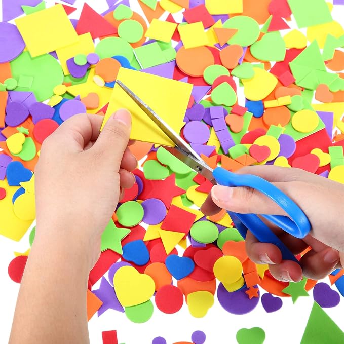 1500 Pieces Self Adhesive Foam Stickers Mini Geometry Shapes EVA Foam Stickers - Image 4