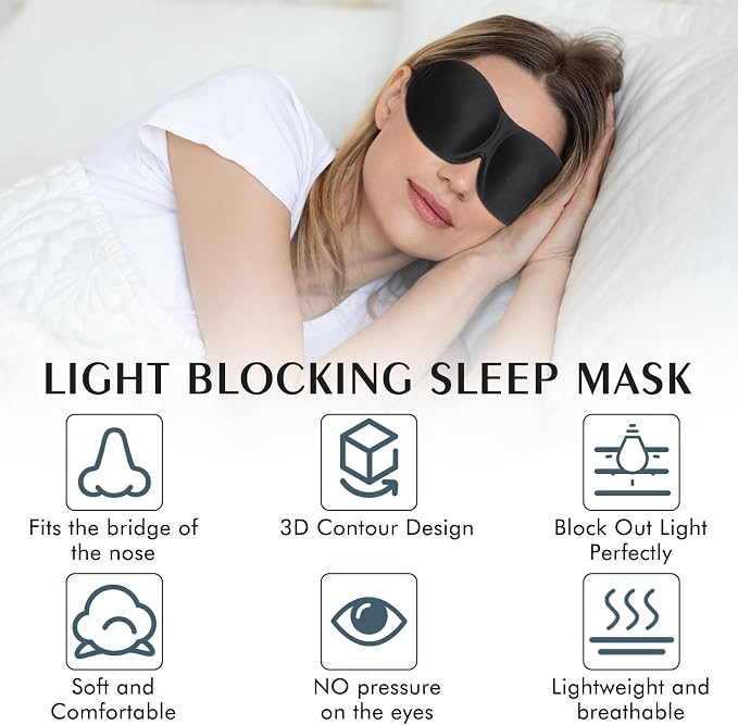 Bonuci 20 Pack Sleep Mask Blackout 3D Eye Mask - Image 5
