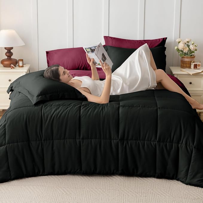 JOLLYVOGUE King Comforter Set, Ultra-Soft Bed in a Bag King Size 7 Pieces - Image 7
