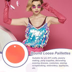 MECCANIXITY 700 Pcs Flat Round Sequins 15mm/0.6 Inch Loose Paillettes Craft - Image 4