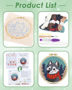 ERKOON Punch Needle Kit for Beginners Adults, DIY Easy Animal Embroidery Set - Image 2
