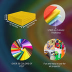 FabricLA Acrylic Felt Sheets for Crafts - Image 3