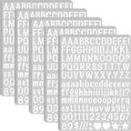 Letter Stickers 0.5 inch, Self-Adhesive Vinyl Waterproof ABC Letter Stickers by Unknown