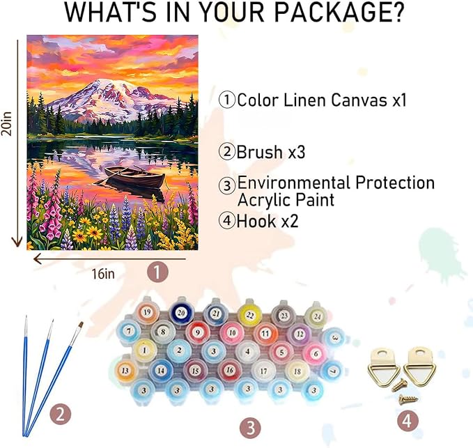 xackcme Mountain Paint by Numbers - Image 2