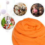 uxcell Needle Felting Wool, 8.5 Oz Nature Fibre Wool Yarn Roving - Image 4