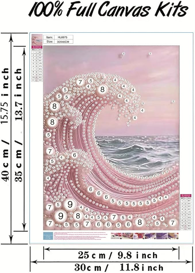 GEMFAMILY 5D Diamond Art Pearl Painting Kits - Image 6