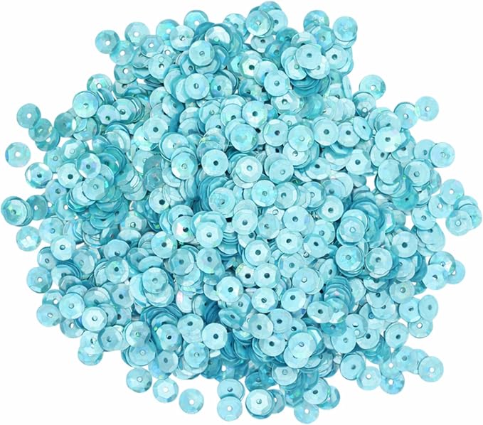 Mandala Crafts 20000 Holographic Mint Sequins - Image 2