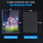 2000 Card Sleeves Top Loaders for Cards, Baseball Card Protectors, Trading Card - Image 2