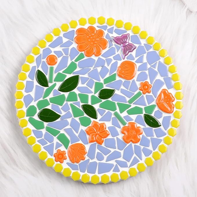 454g DIY Craft Ceramic Mosaic Tiles Flower Animal Mosaic Insect - Image 6