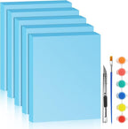 LuckyFoam Blue 5 Pack 15x12x1.5 inch Foam Sheets 1.5 Inch Thick | Polystyrene by LuckyFoam