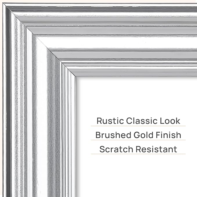 upsimples 8.5 by 11 Picture Frame, Vintage Frames Decor, Wall or Tabletop - Image 4