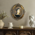 Cuspin 5x7 Picture Frame Gold Oval Frames, Vintage Bronze Hand-Crafted Resin - Image 2