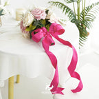 HUIHUANG Hot Pink Wired Ribbon 1-1/2 inch Fuchsia Pink Wire Ribbon - Image 5