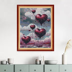 MYBISYMQQ Romantic Heart Balloon Cross Stitch Kits - Image 6