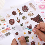 Girl's Korean Sticker Book, Food and Daily Life Theme - Image 5