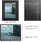 11x14 Wavy Picture Frame With Mat - Image 2