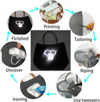 Reflective Vinyl Heat Transfer Vinyl Rolls Grey 12in x 6ft Reflective Iron on - Image 3