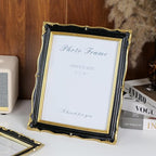 Cuspin 8x10 Picture Frame Black and Gold Frames, Ornate Textured Hand-Crafted - Image 3