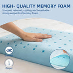 Sycoodeal Cooling Memory Foam Pillow Standard Size - Image 3