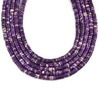 190pcs 4x2mm Purple Natural Sea Sediment Imperial Jasper Heishi Disc Rondelle - Image 2