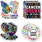 MAIANEY Cancer Awareness Stickers, Whatever Color Cancer Sucks Sticker by Maianey