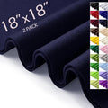 Navy Blue Felt Fabric Sheets 18" x 18" 1.6mm Soft Craft Felt | Soft Precut Felt by AblemeDeco
