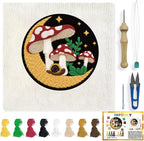 INFUNLY Moon Mushrooms Punch Needle Kit by INFUNLY