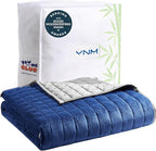 YnM Exclusive Weighted Blanket, Cooling Rayon & Cozy Velvet Dual-Sided by YNM
