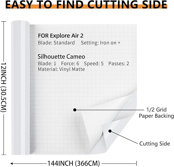 Glossy White Permanent Vinyl, Window & Home Decal - Image 4