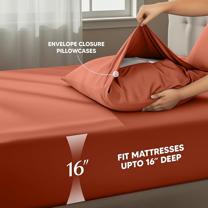 Utopia Bedding California King Size Sheet Set – 4 Piece Bed Sheets, Soft and - Image 4