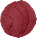 PATIKIL Wool Roving Yarn, 250G/8.8OZ Felting Wool Pure Roving Yarn, Wine Red by PATIKIL