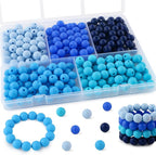 300Pcs Silicone Beads 9mm Mix Color, Bulk Silicone Beads 9mm by Kovict