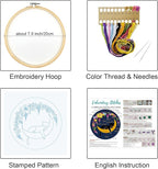 Louise Maelys Cat Moon Embroidery Kit - Image 2