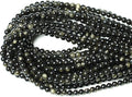 60PCS 6mm Natural Golden Obsidian Gemstone Round Loose Beads Crystal Energy by CHEAVIAN