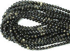 60PCS 6mm Natural Golden Obsidian Gemstone Round Loose Beads Crystal Energy by CHEAVIAN