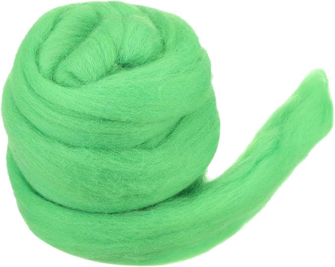 MECCANIXITY Wool Roving Yarn Soft Felting Wool 50g/1.76oz Pure Chunky Roving by MECCANIXITY