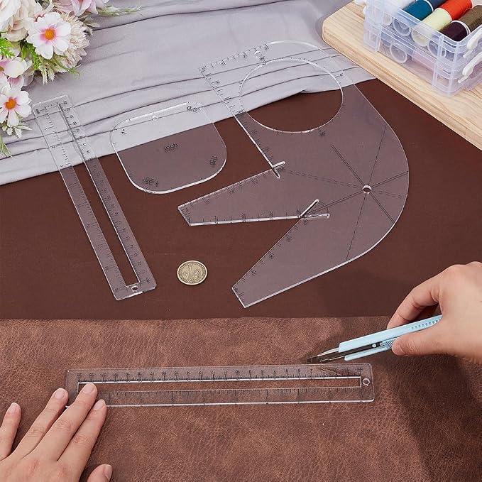 PH PandaHall 4pcs Boxy Bag Making Templates - Image 3