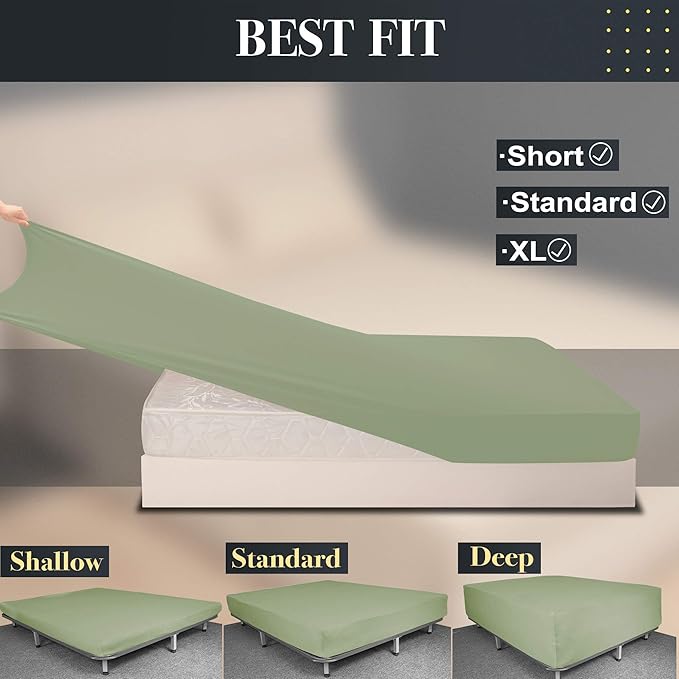 Soft Stretch Twin Fitted Sheet Only - Image 3